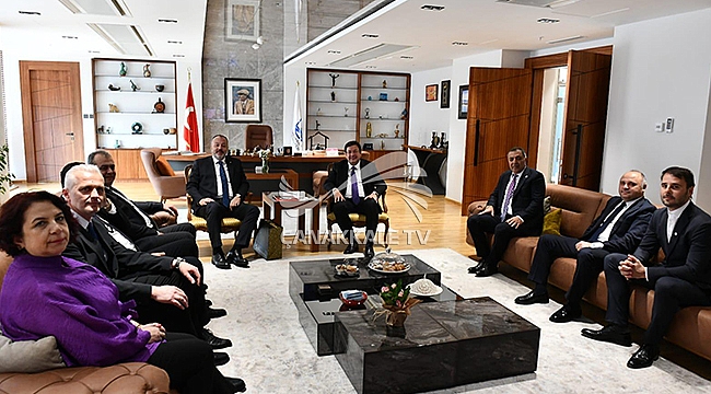 ÇTSO YÖNETİM KURULUNDAN, BAŞKAN ERKEK'E HAYIRLI OLSUN ZİYARETİ
