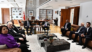 ÇTSO YÖNETİM KURULUNDAN, BAŞKAN ERKEK'E HAYIRLI OLSUN ZİYARETİ