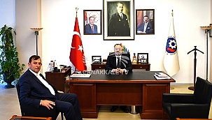 GÖKÇEADA BELEDİYE BAŞKANI ÇANAKKALE TİCARET VE SANAYİ ODASINI ZİYARET ETTİ
