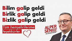 "TEŞEKKÜRLER BİGA'M TEŞEKKÜRLER KIYMETLİ HEMŞEHRİLERİM"