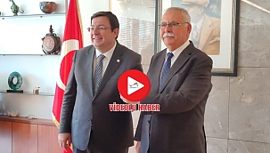 YENİ BAŞKAN MUHARREM ERKEK GÖREVİNE BAŞLADI