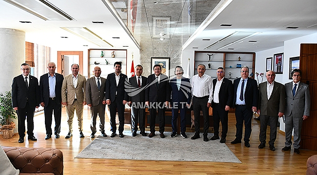 BAŞKAN ERKEK İLÇE VE BELDE BELEDİYE BAŞKANLARINI AĞIRLADI
