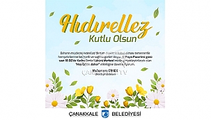 BAŞKAN ERKEK'İN HIDIRELLEZ KUTLAMA MESAJI