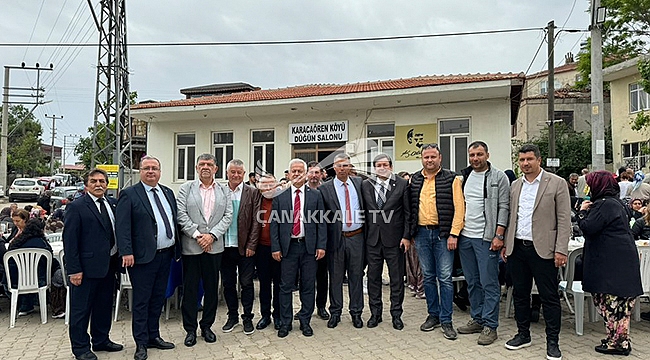 BAŞKAN ERKEK KARACAÖREN'DE KÖY HAYRINA KATILDI