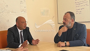 BOZCAADA BELEDİYE BAŞKANI YAHYA GÖZTEPE'YE HAYIRLI OLSUN ZİYARETİ