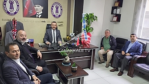 ÇAN ESNAF VE SANATKARLAR ODASI BAŞKANI EMİN GÖRGÜN'E ZİYARET 