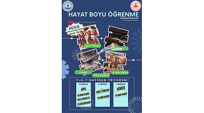 ÇAN HALK EĞİTİMİ MERKEZİ HAYAT BOYU ÖĞRENME HAFTASI ETKİNLİKLERİ BAŞLIYOR 