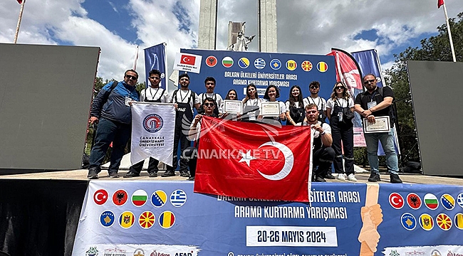 ÇOMÜ TAKIMI ARAMA KURTARMA YARIŞMASI'NDA BİRİNCİ OLDU!