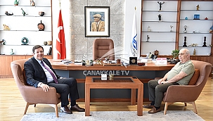 İSMAİL ÖZAY'DAN BAŞKAN ERKEK'E TEBRİK ZİYARETİ