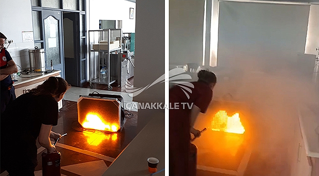 İTFAİYE MÜDÜRLÜĞÜ YANGIN TATBİKATLARINA DEVAM EDİYOR