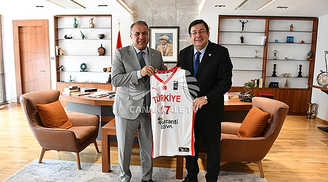 TBF GENEL SEKRETERİ ANTALYALI'DAN BAŞKAN ERKEK'E ZİYARET