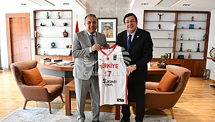 TBF GENEL SEKRETERİ ANTALYALI'DAN BAŞKAN ERKEK'E ZİYARET