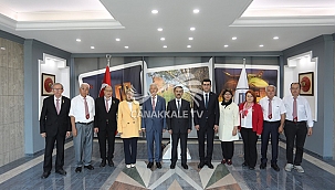 TÜRKİYE HARP MALULÜ GAZİLER ŞEHİT DUL VE YETİMLERİ DERNEĞİNDEN VALİ AKTAŞ'A ZİYARET