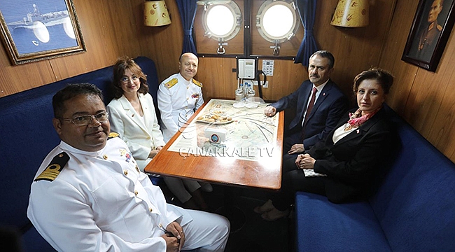 VALİ AKTAŞ TCG POYRAZ GEMİSİNİ ZİYARET ETTİ