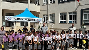 BAŞKAN ELBİ KARABİGA'DAKİ TÜM ÖĞRENCİLERE AKILLI SAAT HEDİYE ETTİ