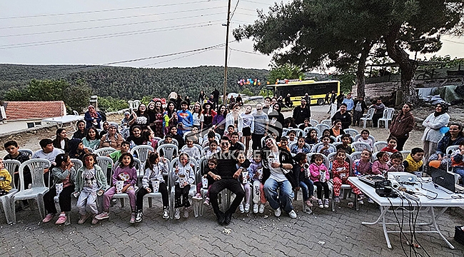 BEHRAMLI'DAKİ ÇOCUKLAR AÇIK HAVA SİNEMASIYLA BULUŞTU 