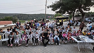 BEHRAMLI'DAKİ ÇOCUKLAR AÇIK HAVA SİNEMASIYLA BULUŞTU 