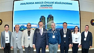 BİGA TSO MECLİS ÜYELERİ, TOBB'UN SEMİNERİNE KATILDI