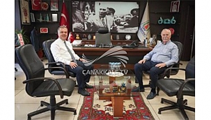 GÖKHAN'DAN ÇAN BELEDİYE BAŞKANI HARUN ARSLAN'A ZİYARET