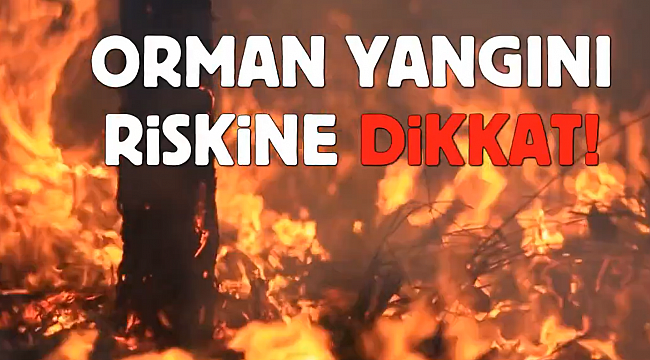 ORMAN YANGINLARINA DİKKAT!