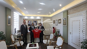 TÜRKİYE CİMNASTİK FEDERASYONU BAŞKANI VALİ AKTAŞ'I ZİYARET ETTİ