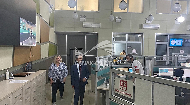 VALİ AKTAŞ, 112 ACİL ÇAĞRI MERKEZİNİ ZİYARET ETTİ