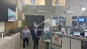 VALİ AKTAŞ, 112 ACİL ÇAĞRI MERKEZİNİ ZİYARET ETTİ