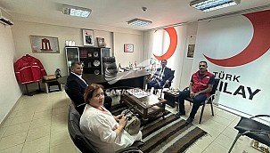 VALİ AKTAŞ, KIZILAY ÇANAKKALE ŞUBESİNİ ZİYARET ETTİ