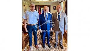 BOZCAADA BELEDİYE BAŞKANI GÖZTEPE'DEN TURAN'A ZİYARET 