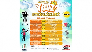 ÇAN BELEDİYESİ'NDEN DOLU DOLU YAZ ETKİNLİKLERİ