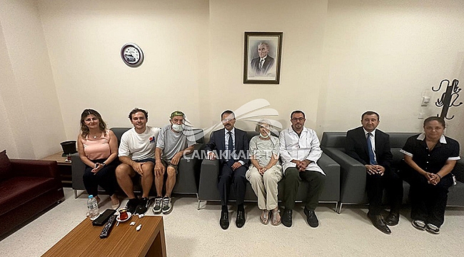 KIBRIS GAZİSİ AHMET CAHİT ÖNDER'E GEÇMİŞ OLSUN ZİYARETİ