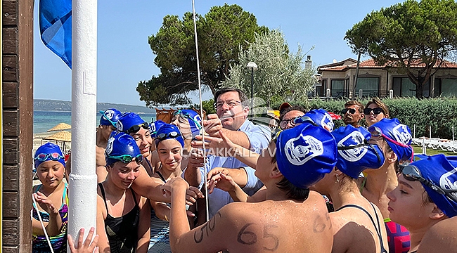 PLAJLARIMIZDA BU SENE DE MAVİ BAYRAK DALGALANIYOR