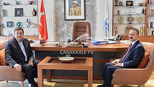 VALİ AKTAŞ'TAN BAŞKAN ERKEK'E VEDA ZİYARETİ