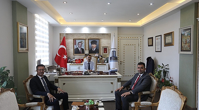 YENİCE İL GENEL MECLİS ÜYELERİ, VALİ AKTAŞ'I ZİYARET ETTİ