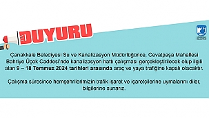 YOL KAPAMA DUYURUSU!