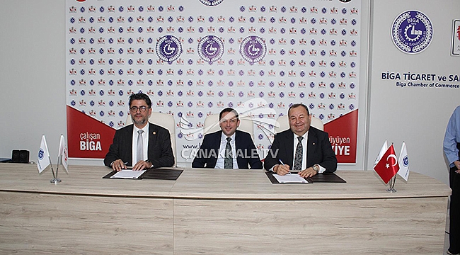 BİGA TSO VE ÇOMÜ ARASINDA PROTOKOL İMZALANDI