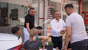 ÇAN BELEDİYE BAŞKANI HARUN ARSLAN'DAN ESNAF ZİYARETİ