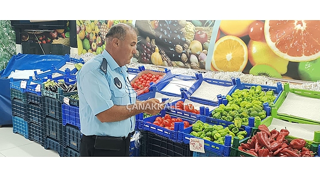  ÇANAKKALE BELEDİYESİ'NDEN SEBZE VE MEYVE DENETİMİ