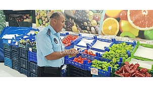  ÇANAKKALE BELEDİYESİ'NDEN SEBZE VE MEYVE DENETİMİ