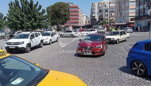 ÇANAKKALE'DE TRAFİK ÇİLESİ