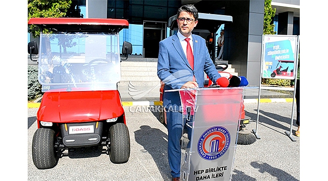 ÇOMÜ'DE ELEKTRİKLİ ARAÇLAR HİZMETE ALINDI