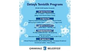 DETAYLI TEMİZLİK ÇALIŞMALARIMIZ SÜRÜYOR