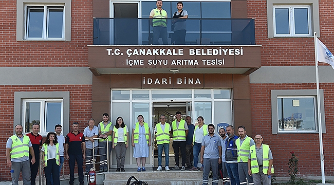İÇME SUYU ARITMA TESİSİNDE YANGIN TATBİKATI
