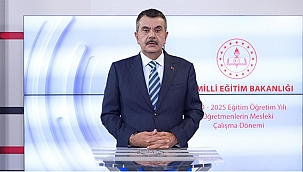 BAKAN TEKİN, MESLEKİ ÇALIŞMA DÖNEMİNDE ÖĞRETMENLERE HİTAP ETTİ