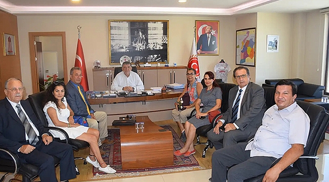 BAŞKAN ERTUĞRUL MİSAFİRLERİNİ AĞIRLADI