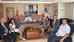 BAŞKAN ERTUĞRUL MİSAFİRLERİNİ AĞIRLADI