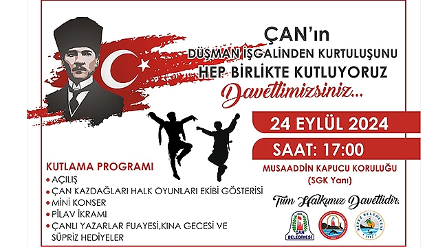 ÇAN'IN DÜŞMAN İŞGALİNDEN KURTULUŞU KUTLANACAK