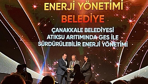 ÇANAKKALE BELEDİYESİNE SÜRDÜRÜLEBİLİRLİK ÖDÜLÜ