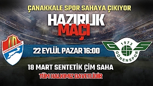 ÇANAKKALESPOR SAHAYA ÇIKIYOR