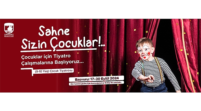 ÇOCUK TİYATROSU İÇİN KAYITLAR BAŞLIYOR